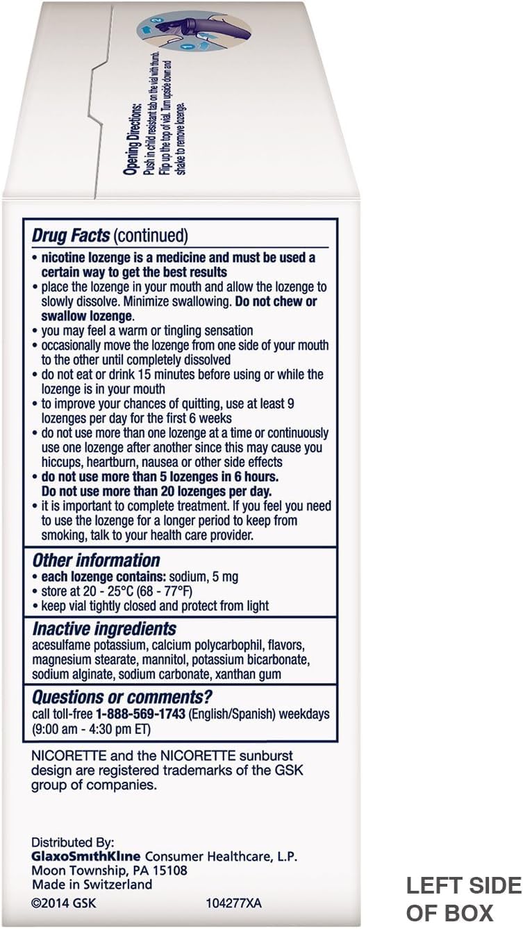 Mini Stop Smoking Aid Lozenge Mint 2 mg, 81 count (Pack of 1)
