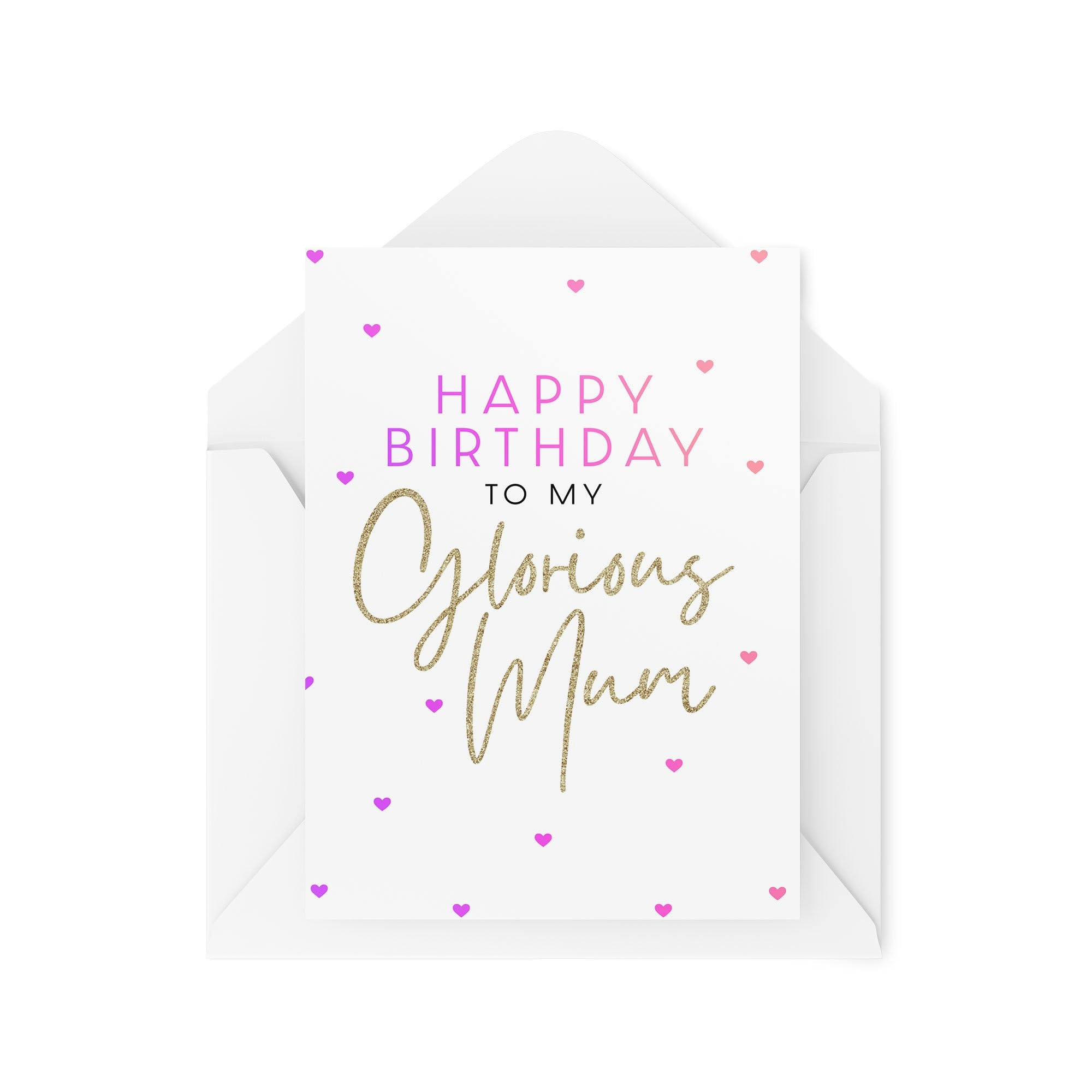 Mum Birthday Card - Happy Birthday to my Glorious Mum - World's Best Mum - Cards for your Mum - Amazing Mum Cards - CBH1726