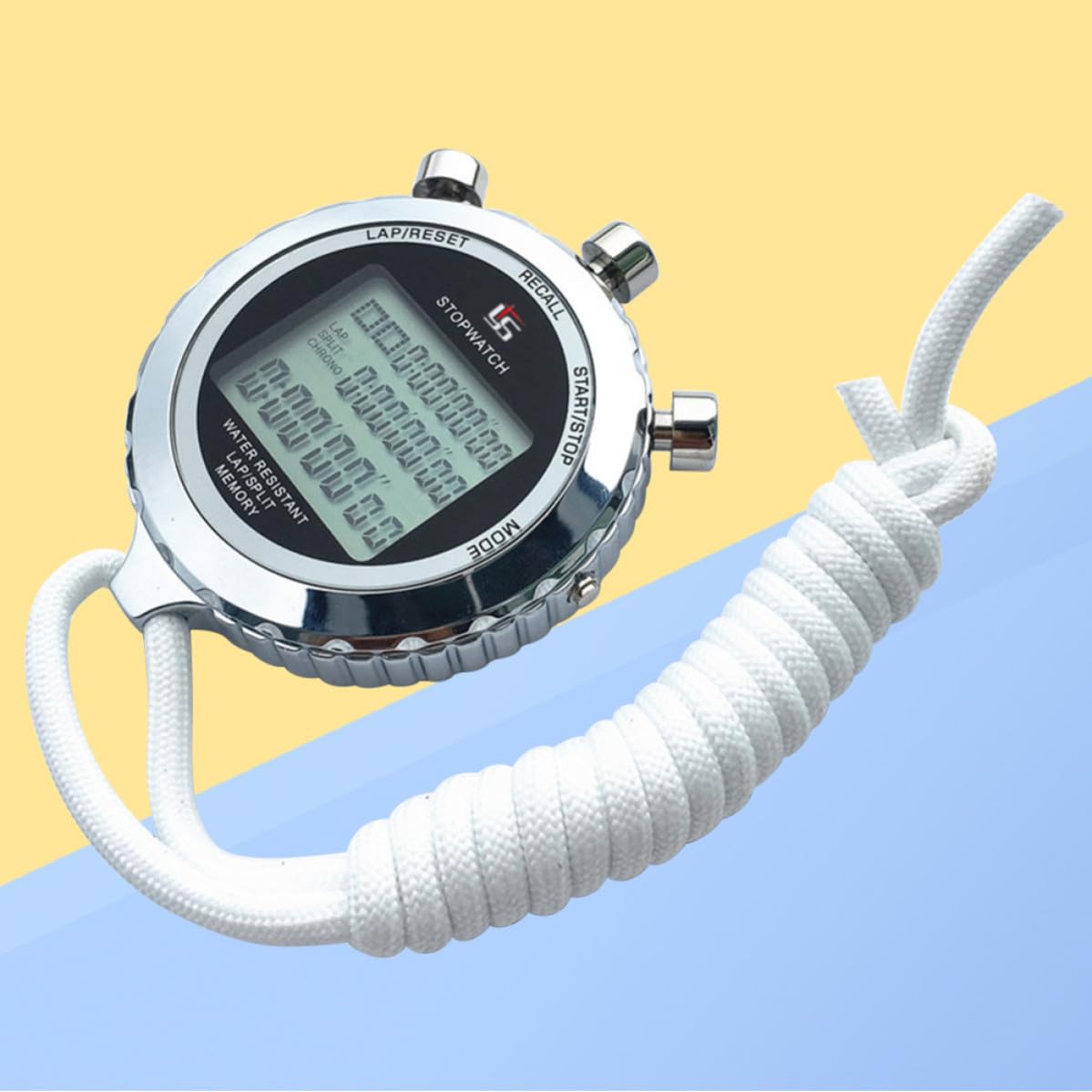 Cronometro Digitale Elettronico a 3 Righe 120 in Acciaio | Visualizza, Minuti, Secondi, Anno, Mese, Data e Giorno, Impostazione Timer per Beauty e Studio