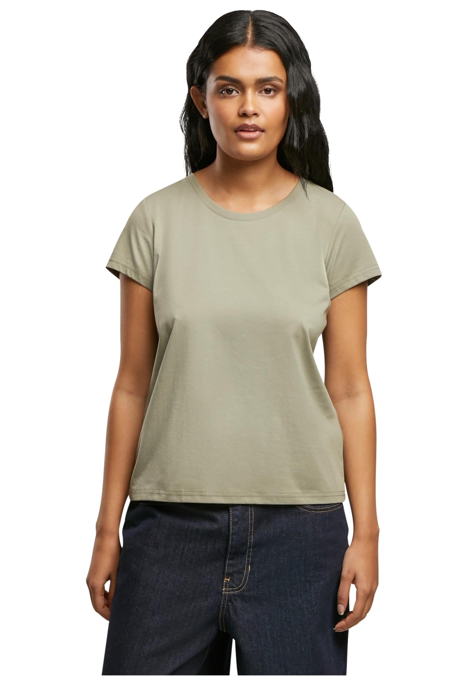 Urban Classics Women's T-Shirt, Paleolive, S
