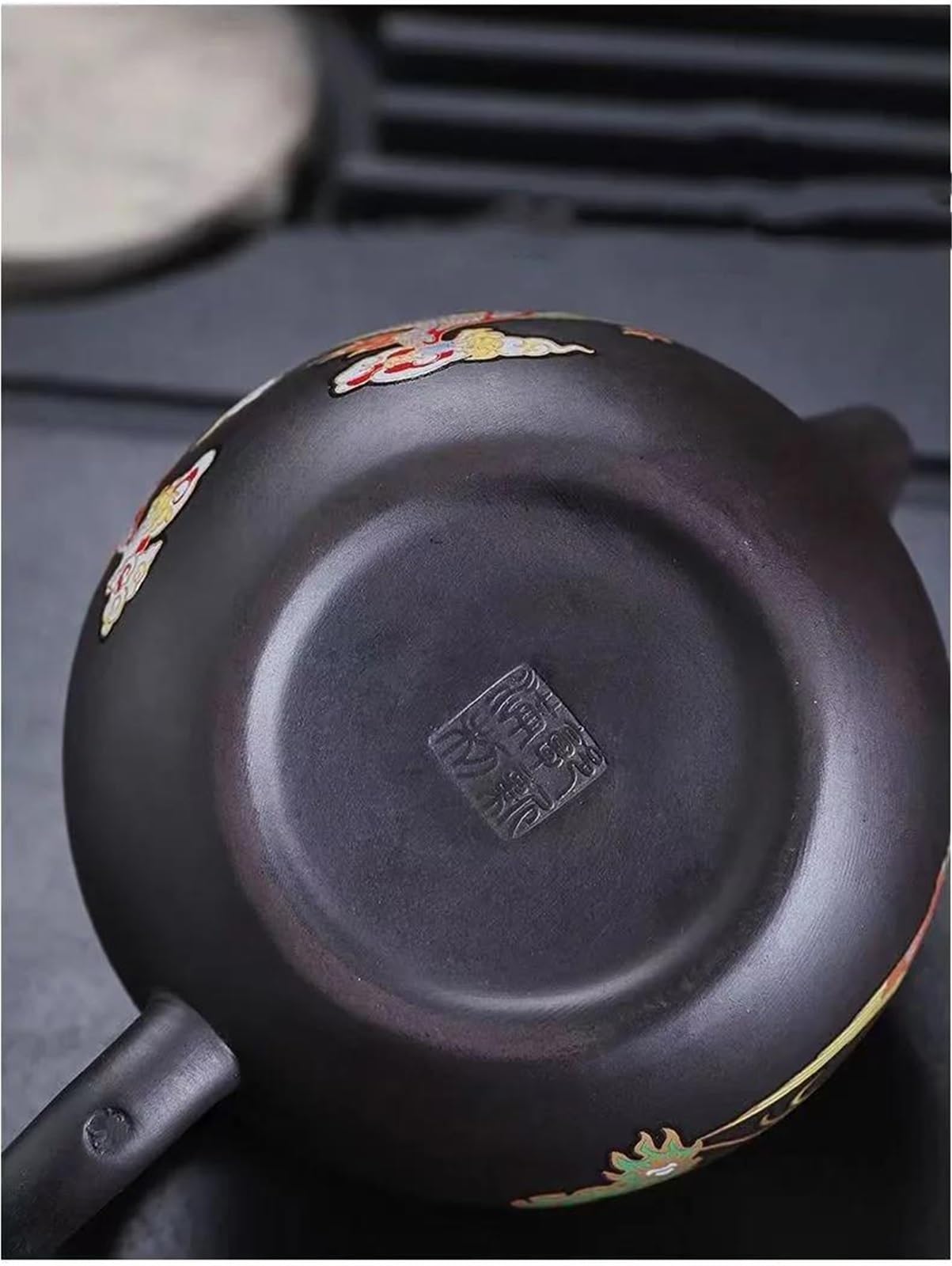 Théière, bouilloire à filtre, infuseur à thé Zisha 200 ml, théière en argile violette d'Yixing, décoloration due à la température, théière Xishi en terre noire, théières et cafetières de voyage, cof