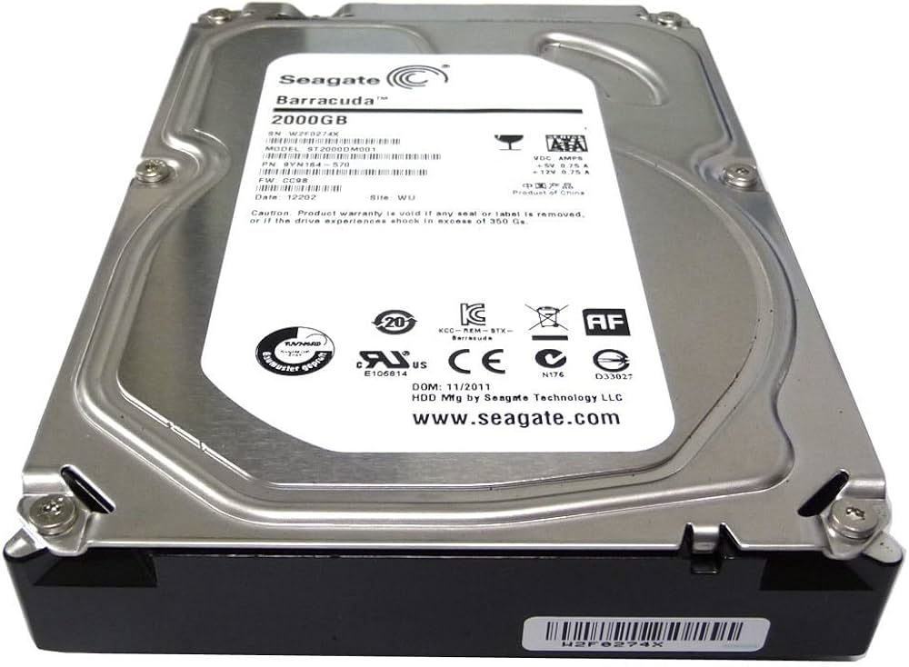 (未使用･未開封品)　Seagate 星座 ES 2 TB 7200 RPM 6 Gb/秒 SAS 64 MB キャッシュ 3.5 インチ内蔵ベアドライブ 7z28pnb Amazon.com: Seagate ST9500620SS 500GB 7.2K RPM 2.5