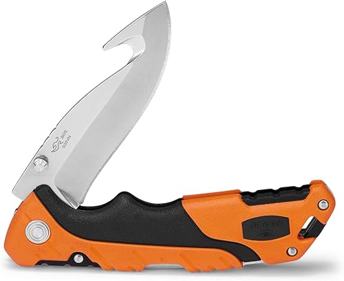 Miniatura 2 de Buck Knives 660 Pursuit Pro - Cuchillo de caza plegable con Guthook, hoja de acero inoxidable S35VN de 3-58 pulgadas, funda de poliéster incluida
