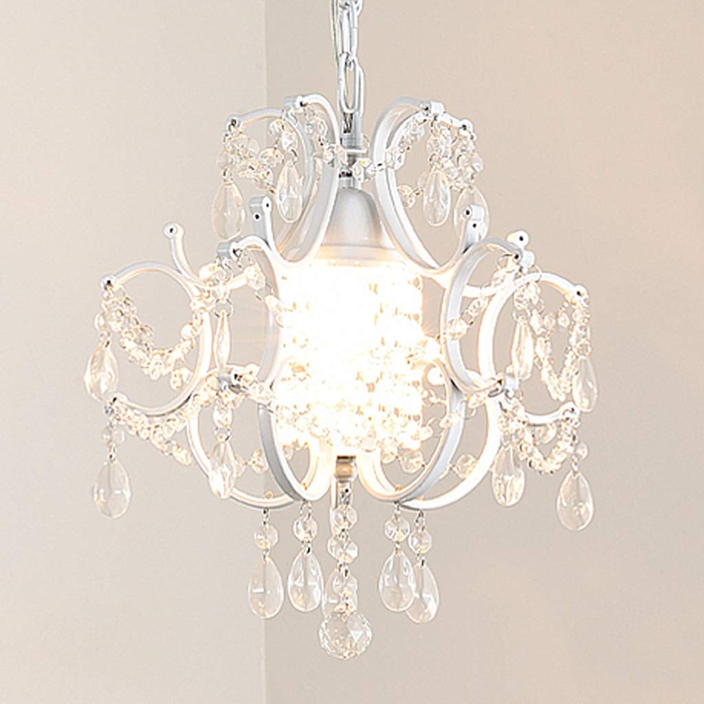 BQQQ Lámpara de araña Moderna con Brillo de Cristal, lámpara de Metal, lámpara de Techo Colgante de Cristal para Estudio de Dormitorio