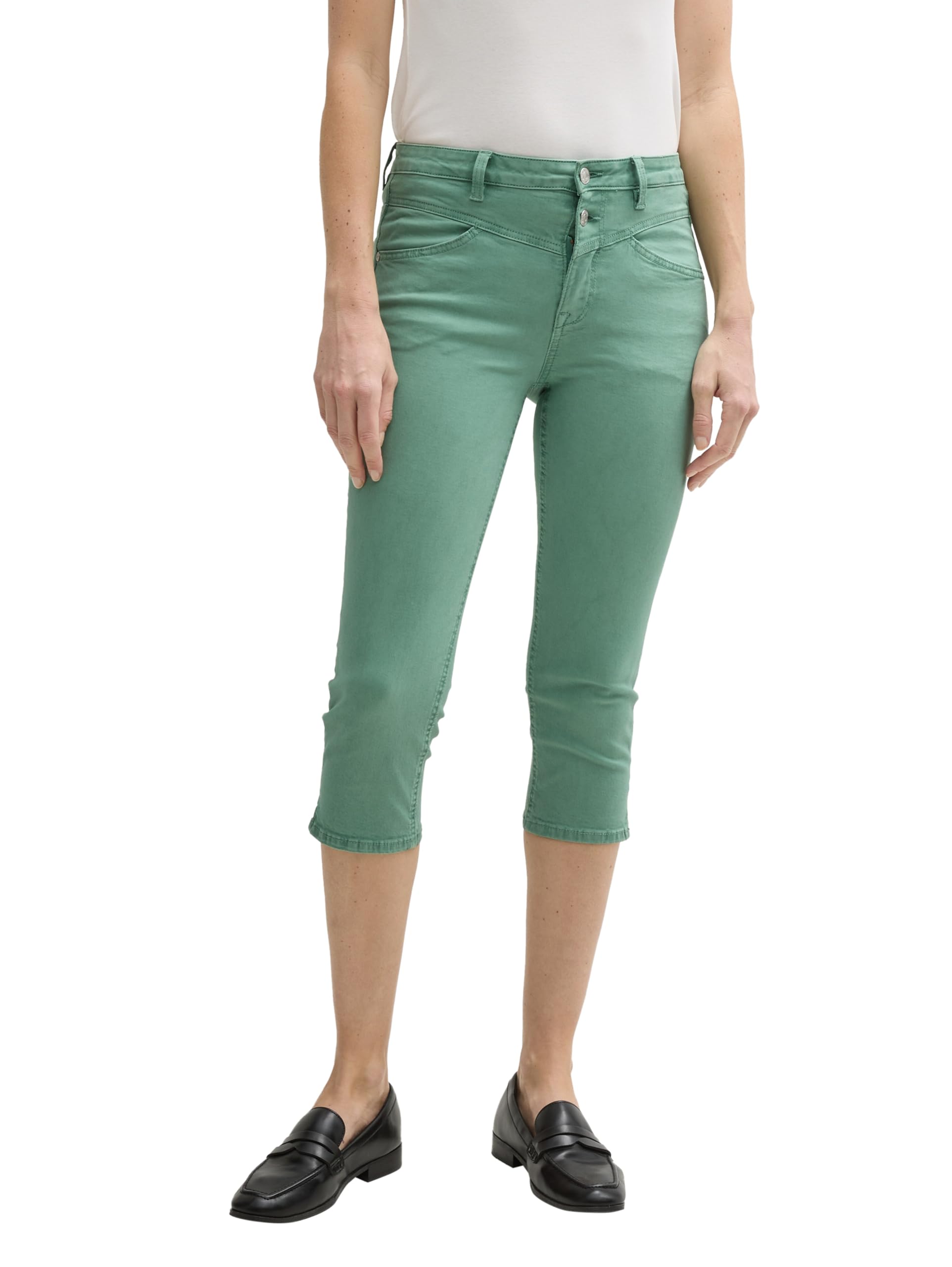 Tom Tailor Damen TTKATE Slim Capri Jeans
