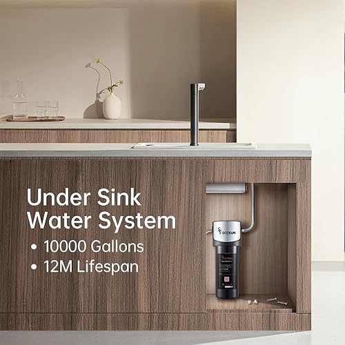 Miniatura 5 de SY GOODLIFE Q5-F Sistema de filtro de agua de conexión directa debajo del fregadero, elimina PFAS, fluoruro de PFOAPFOS, cloro, plomo, mal sabor y