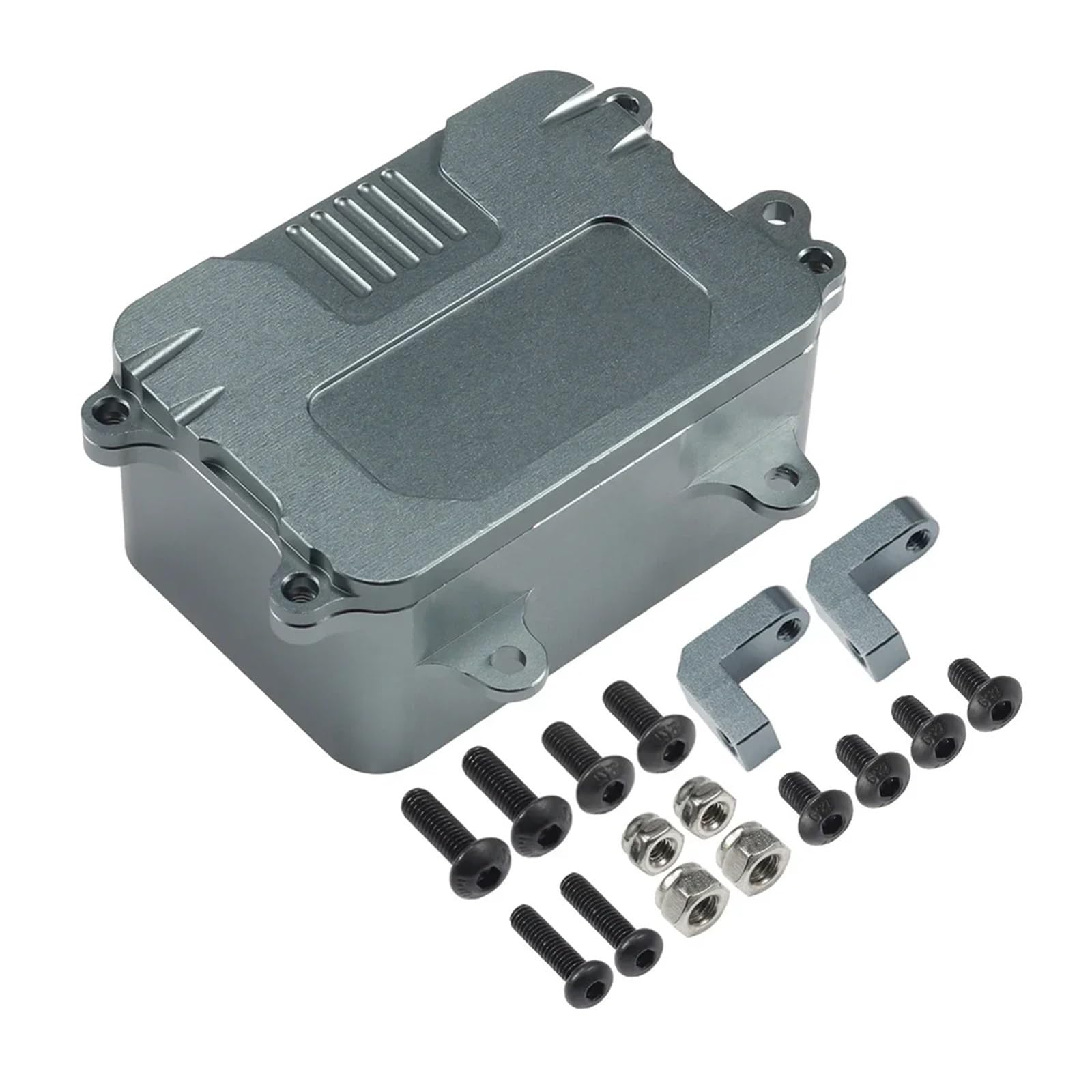CNC Aluminum Receiver Box Electronic Radio ESC Tray 60 * 42 * 31mm for 1/10 RC Rock Crawler for Axial SCX10 D90 D110 Chassis DIY Upgrade