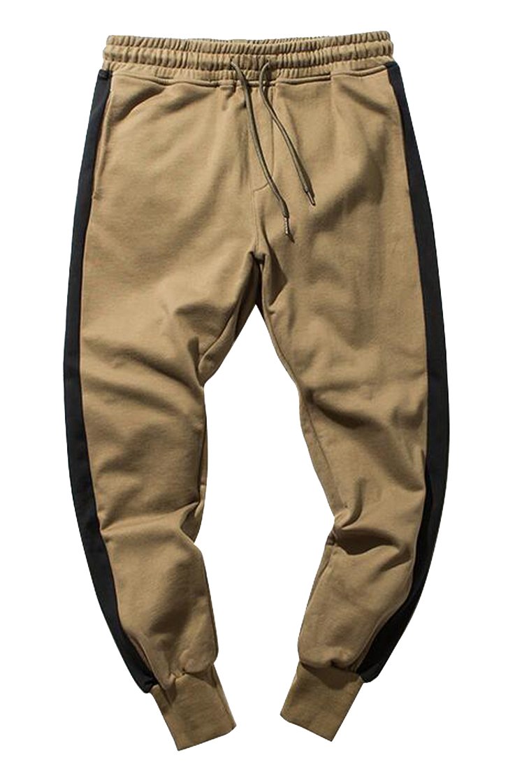Buy Oberora-Men Casual Striped Drawstring Slim Fit Sweatpants Sport Jogger Pants, 6, XXL — BookShops.in
