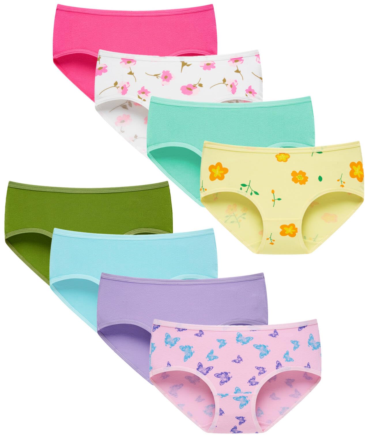 Finihen Teens Girls Hipster Underwear Fashion Girl Panties Soft Polyester Briefs