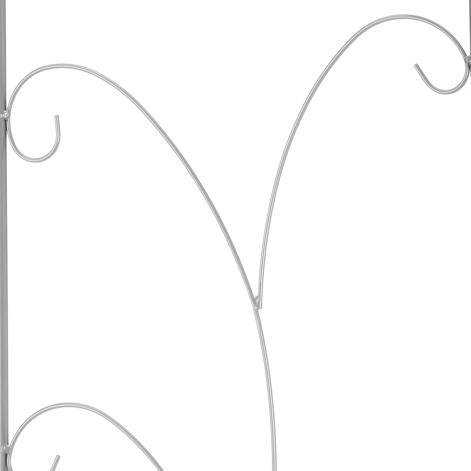 Relaxdays Vintage Metal Clothes Rack 161 x 78 x 36 cm 3 Shelves and Clothes Rail Silver