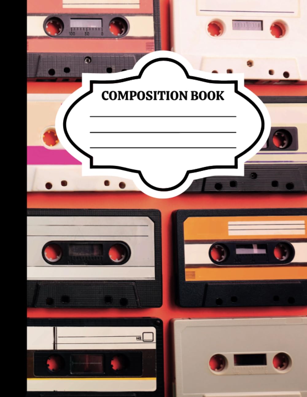 Cassette Tape Notebook: 100 Lined Pages