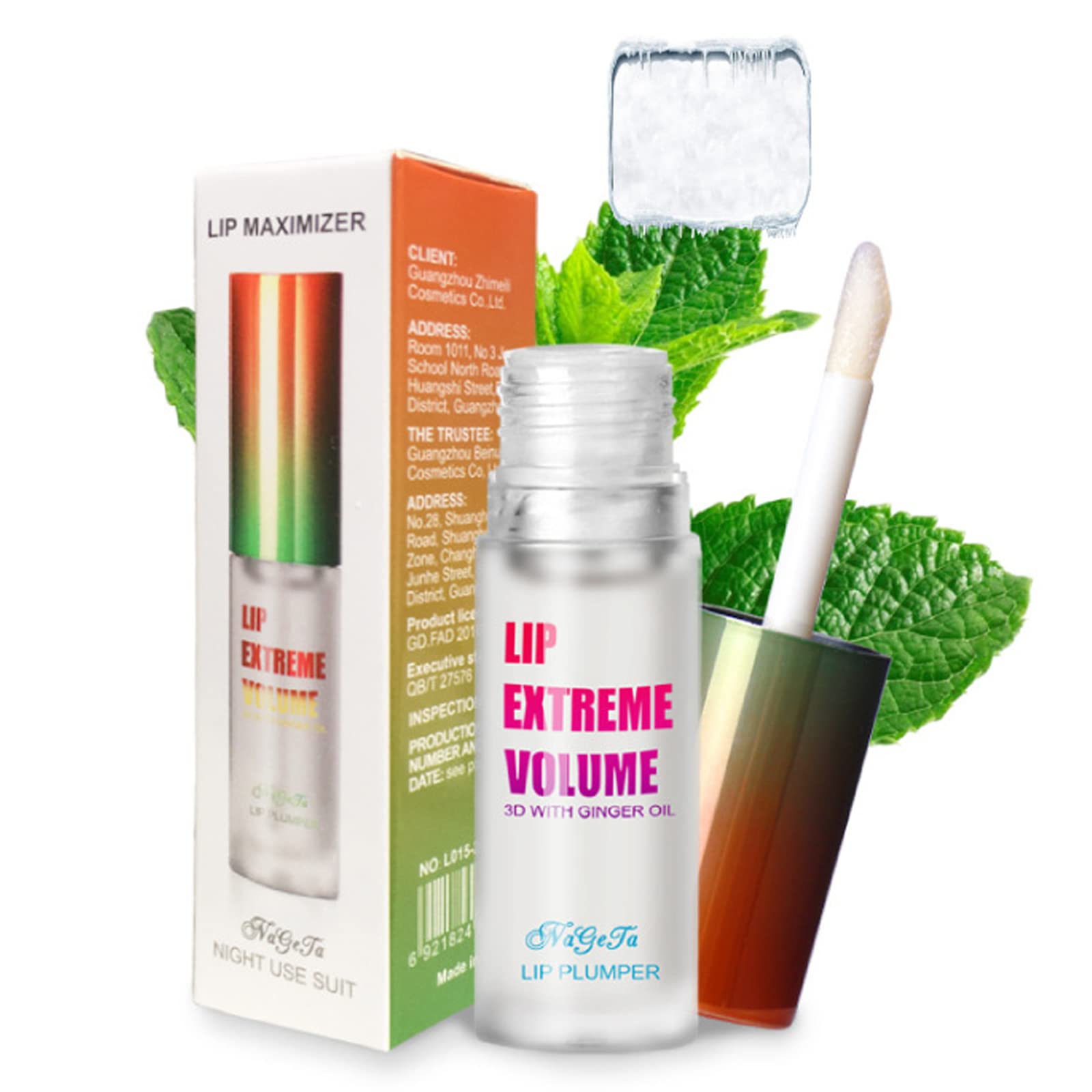 RosardenLip Plumper Lip Balm Plumping Lip Gloss,Lip Care Serum, Lip Enhancer，Lip Plumper Extreme Lipstick Long-Lasting Moisturising for Fuller & Hydrated Lips