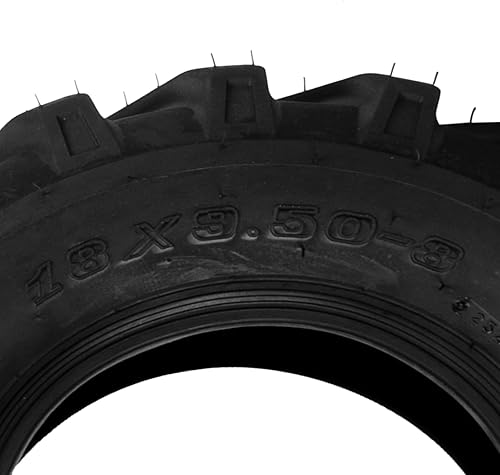 Miniatura 6 de SUNROAD Neumáticos de tractor para cortacésped de 18 x 9.50-8 de 18 x 9.50 x 8 189.50-8 para césped y jardín, neumáticos para carrito de golf, sin