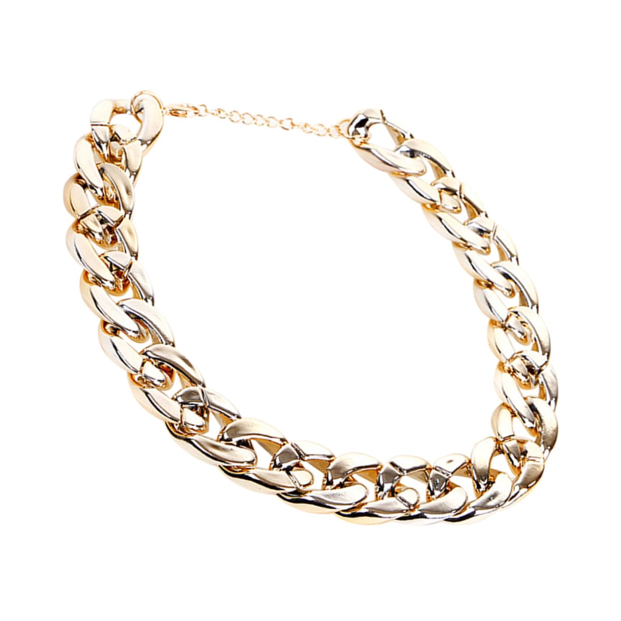 Hohopeti Elegant Gold Pet Necklace Chain Fashionable Dog Accessory for Cat Small Dog Photo Props Weekend Party