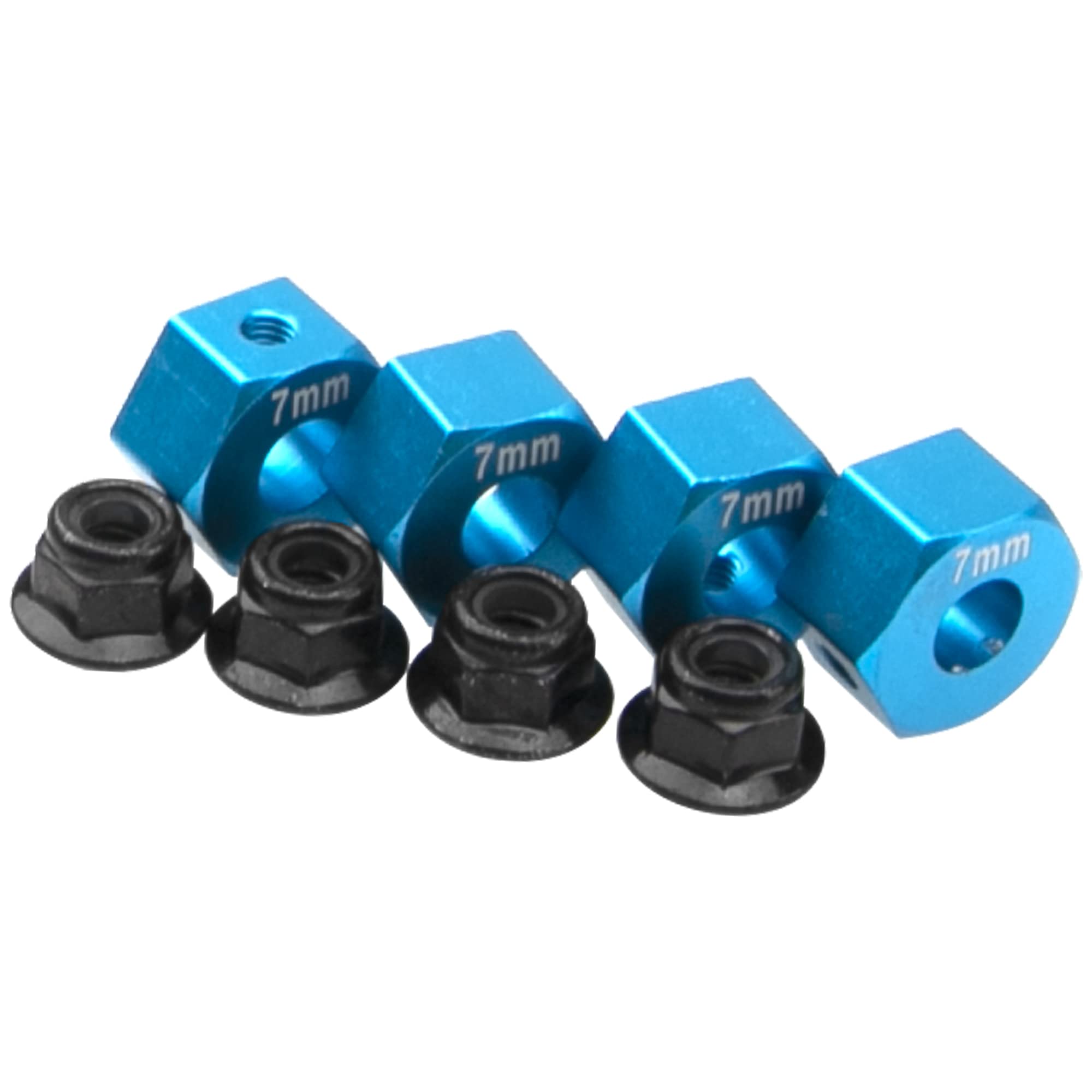 STRC 3654-12B BLUE LOCK PIN ADATTATORE MOZZO ESAGONALE 12MM TRAXXAS STAMPEDE RUSTLER SLASH - Foto 8