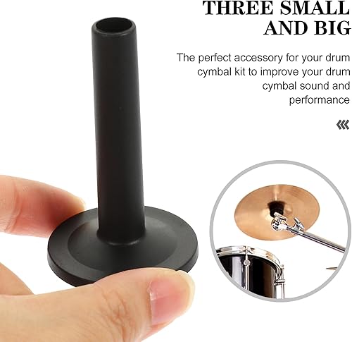 Miniatura 2 de SUPVOX 12 piezas de accesorios de repuesto para platillos de soporte de platillo, funda de tambor para percusión, color negro