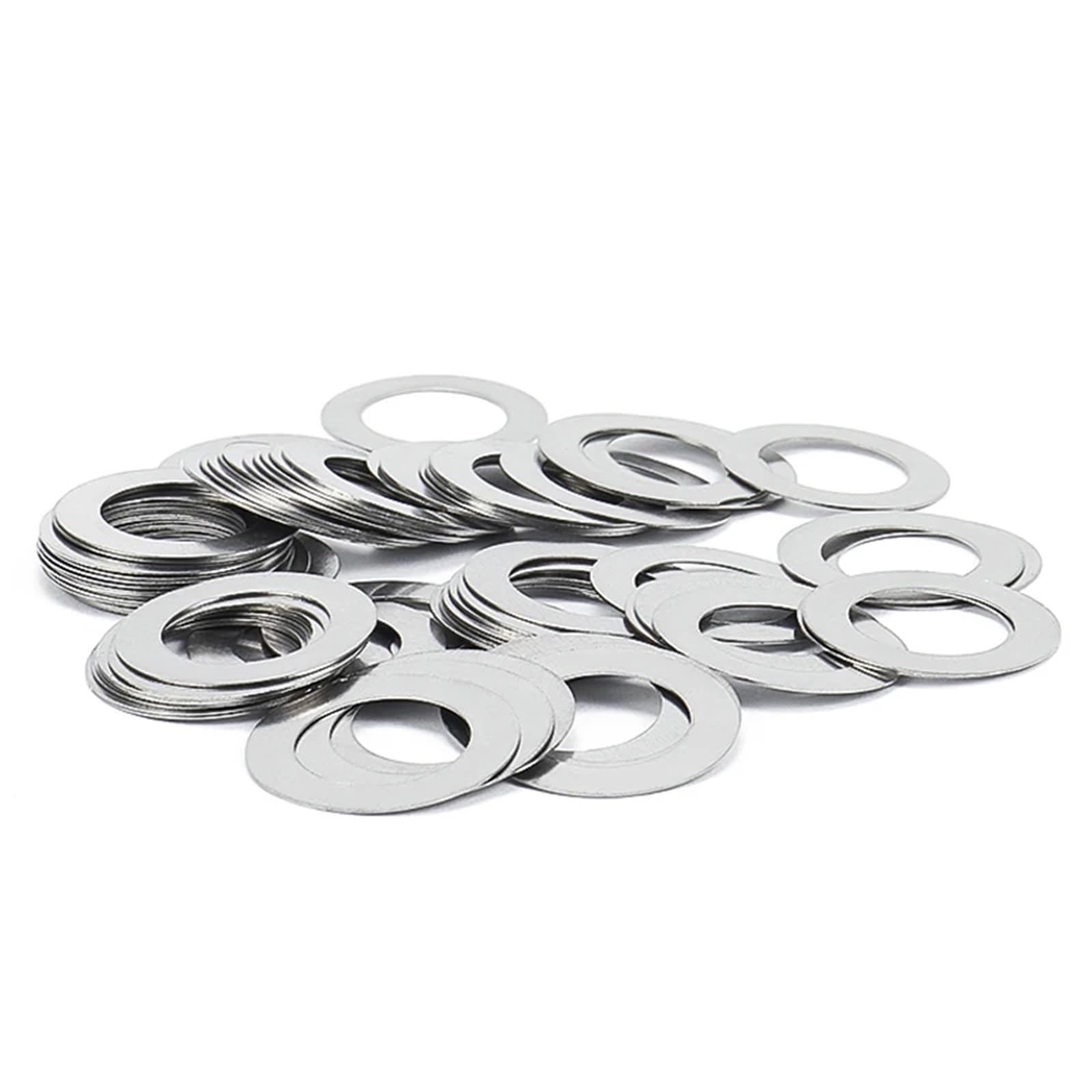 300 Uds 304 arandela plana ultrafina de acero inoxidable M3-M14 junta cuña ajuste Para Tornillos(M10x16,Thickness 0.3mm)
