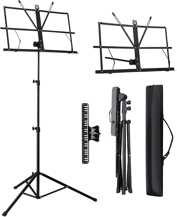 Music Stand, Fansjoy Folding Music Stand for Sheet Music