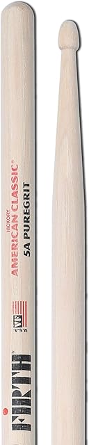 Vic Firth American Classic® Series pałeczki perkusyjne - 5A PureGrit - Lacquer Free Finish with, ścierna tekstura drewna