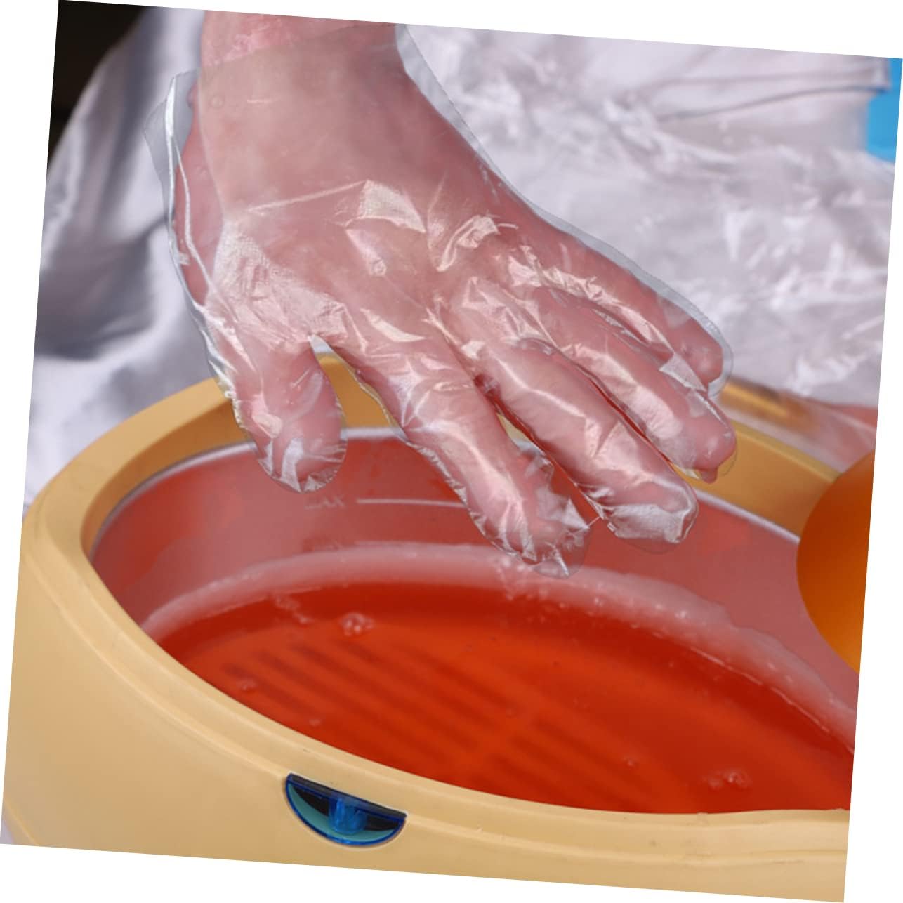 Outanaya Moisturizing Hand Wax Gloves Foot Gloves for Overnight Care Paraffin Wax Supplies Spa Moisturizer Kit Hand Foot Care Random Color