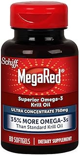 MegaRed Krill Oil High Concentration 750mg 80 Softgels