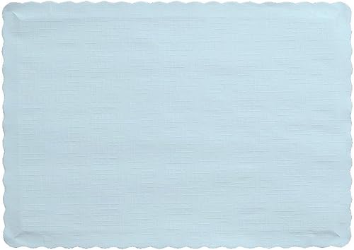 Creative Converting 50 manteles Individuales de colores, Azul pastel