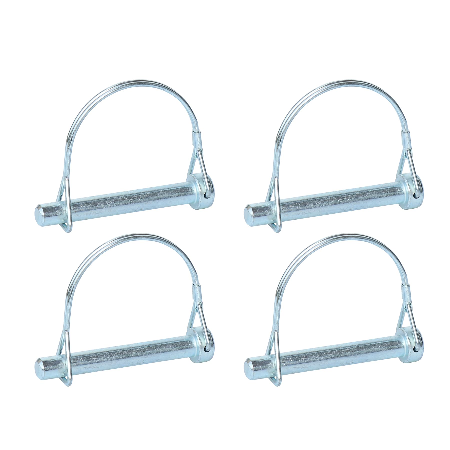 Trailer Hitch Pin, 4PCS Tivnhuils Hitch Pin Trailer Coupler Pin, Zinc Plated Carbon Steel Safety Coupler Pin, 3/8" x 2.75", Large
