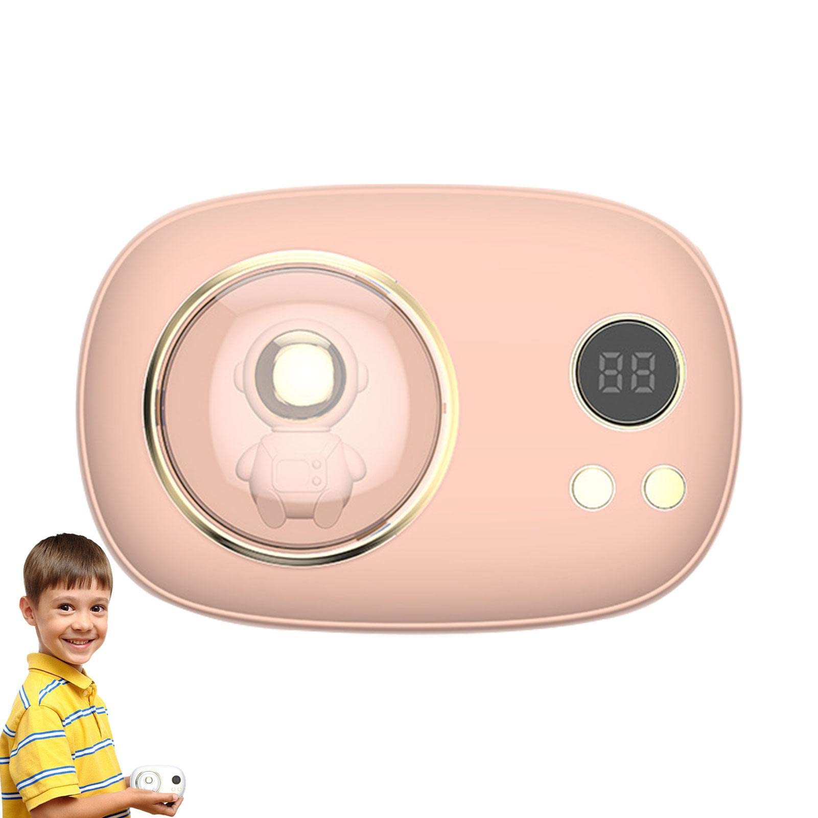 F FABOBJECTS® Electric Hand Warmer,Quick Charge Hand Warmers Rechargeable - Pocket Warmer with Space Astronaut and Mini Camera Shape for Warming Your Hands-image-33