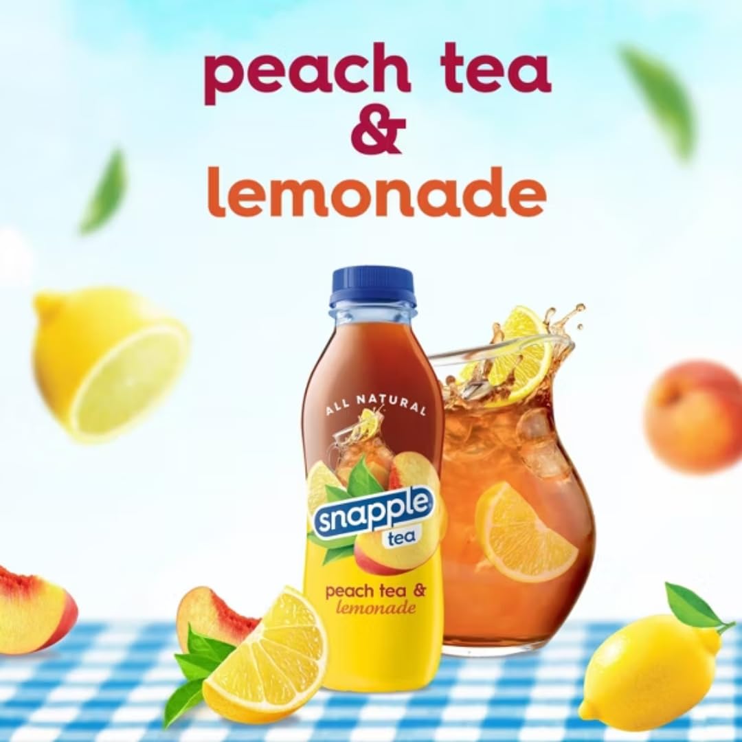 Snapple Tea Variety Pack, 6 Assorted Flavors – Ready-to-Drink Iced Tea – 16 fl oz Bottles – 12 Pack