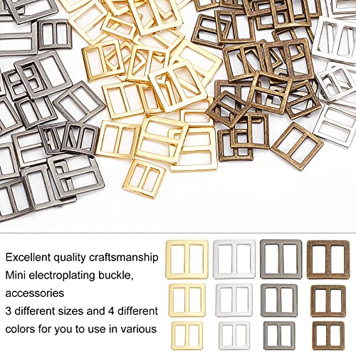 FINGERINSPIRE 120pcs 4 Colors Sewing Mini Buckles - Image 4