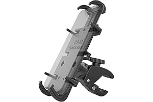 RAM RAM Mounts Quick-Grip Phone Mount with Low-Profile Tough-Claw for Motorcycles