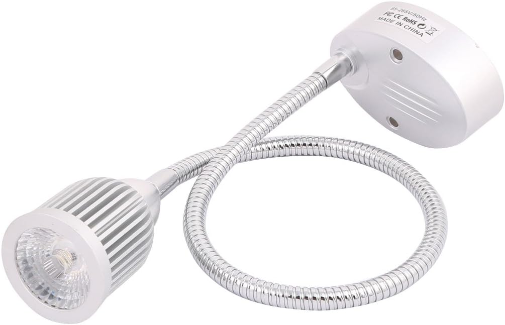 85-265V 7W Lighting fixtures and controls Gooseneck Flexible LED Wall Mount Reading Lamp Downlight 50cm Long