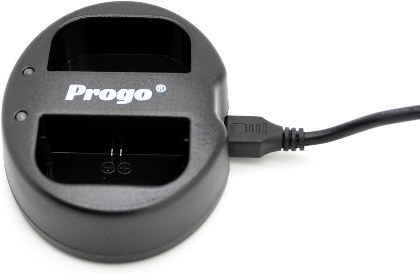 Progo® 2 Channel Dual USB Charger for Canon LP-E6, LP-E6N Battery. Charges Battery for Canon EOS 5D Mark II, 5D Mark III, 5DS, 6D, 7D, 7D Mark II, 60D, 70D, 80D, XC10