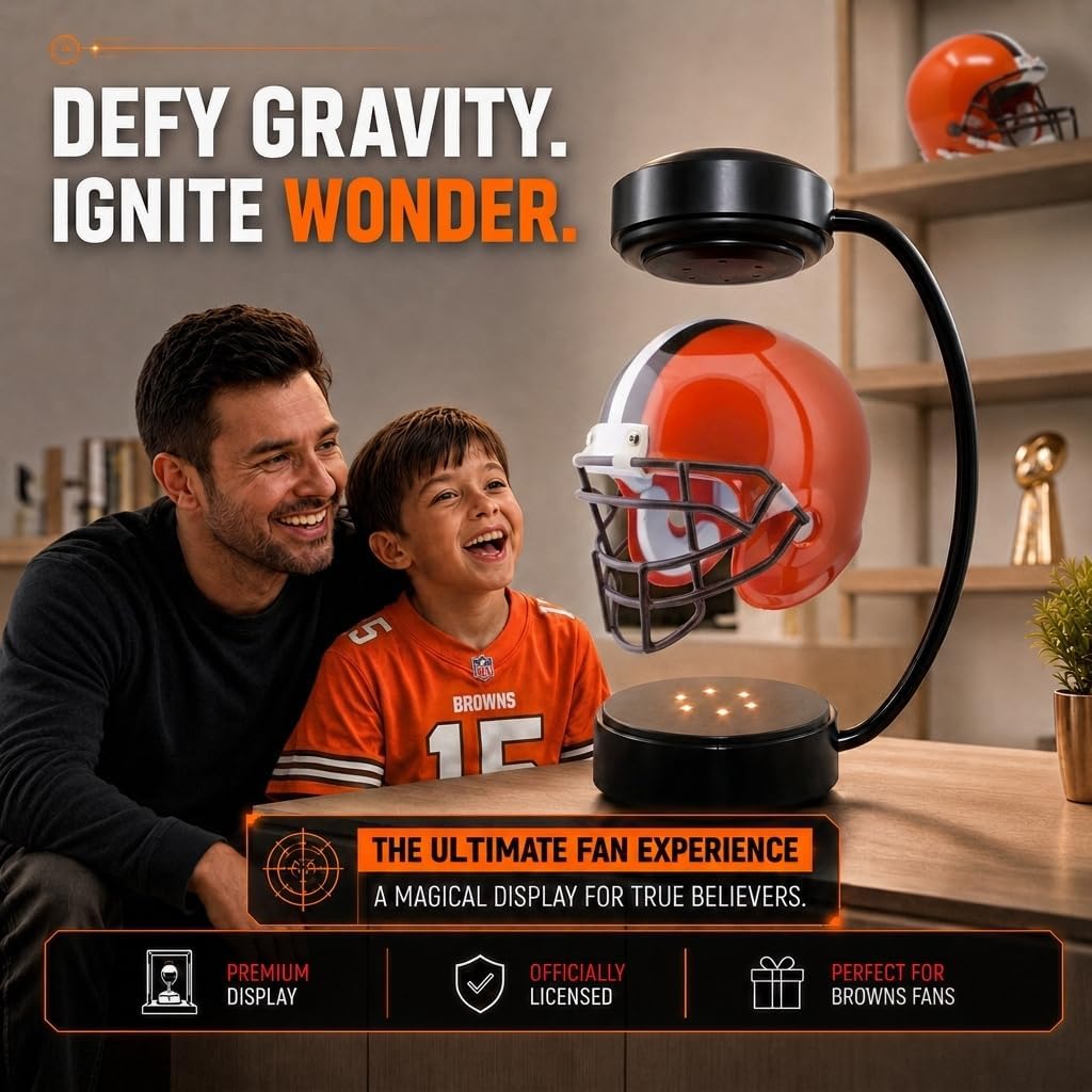 Proformance Home NFL Cleveland Browns Officially Licensed Levitating Hover Helmet image 4