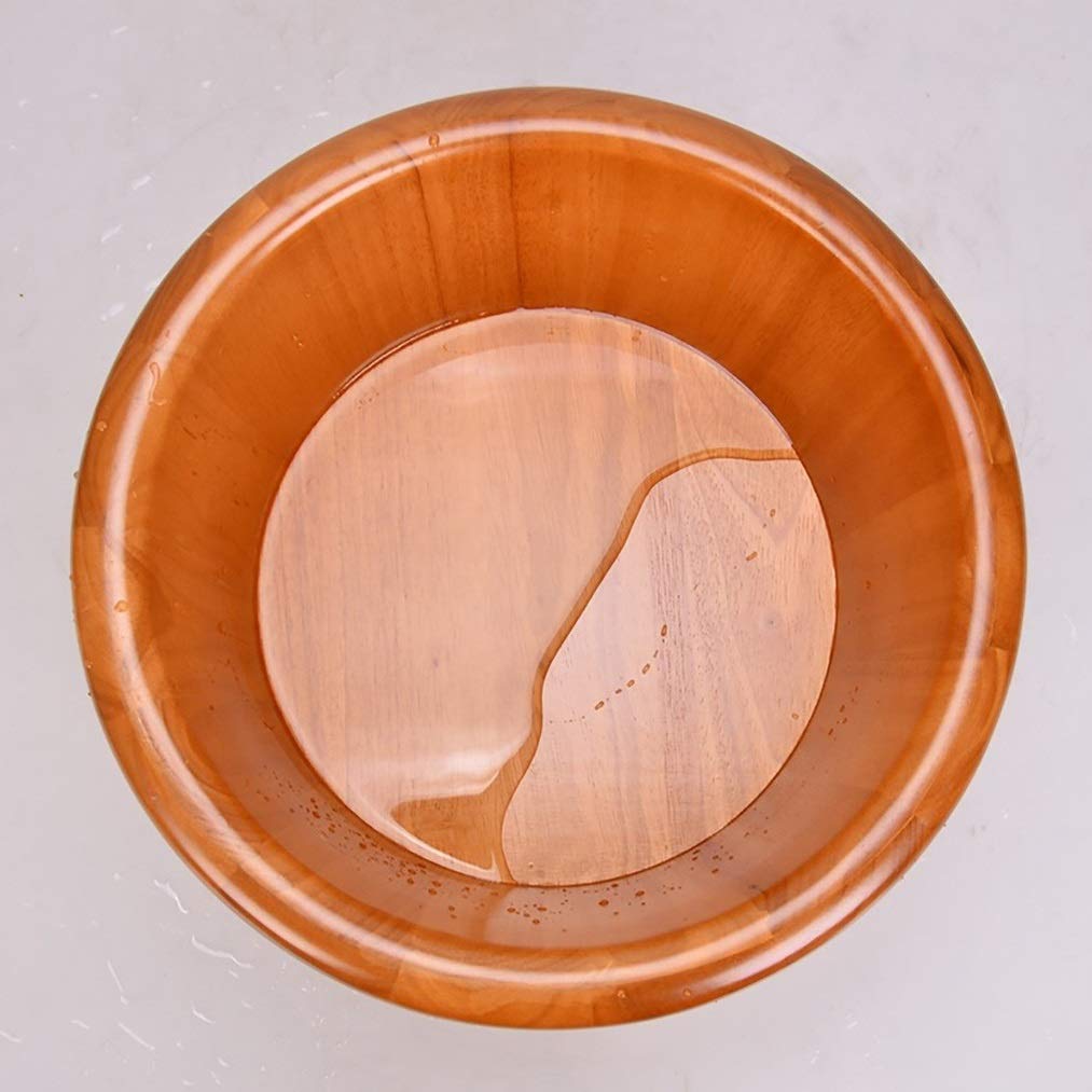 Secchio per Pediluvio,Accessori per Sauna Secchio per Sauna Secchio per Acqua,Vasche per Pediluvio in Legno Fatte A Mano,Barile Rilassante per I Piedi Anniversario Comfortable Anniversary