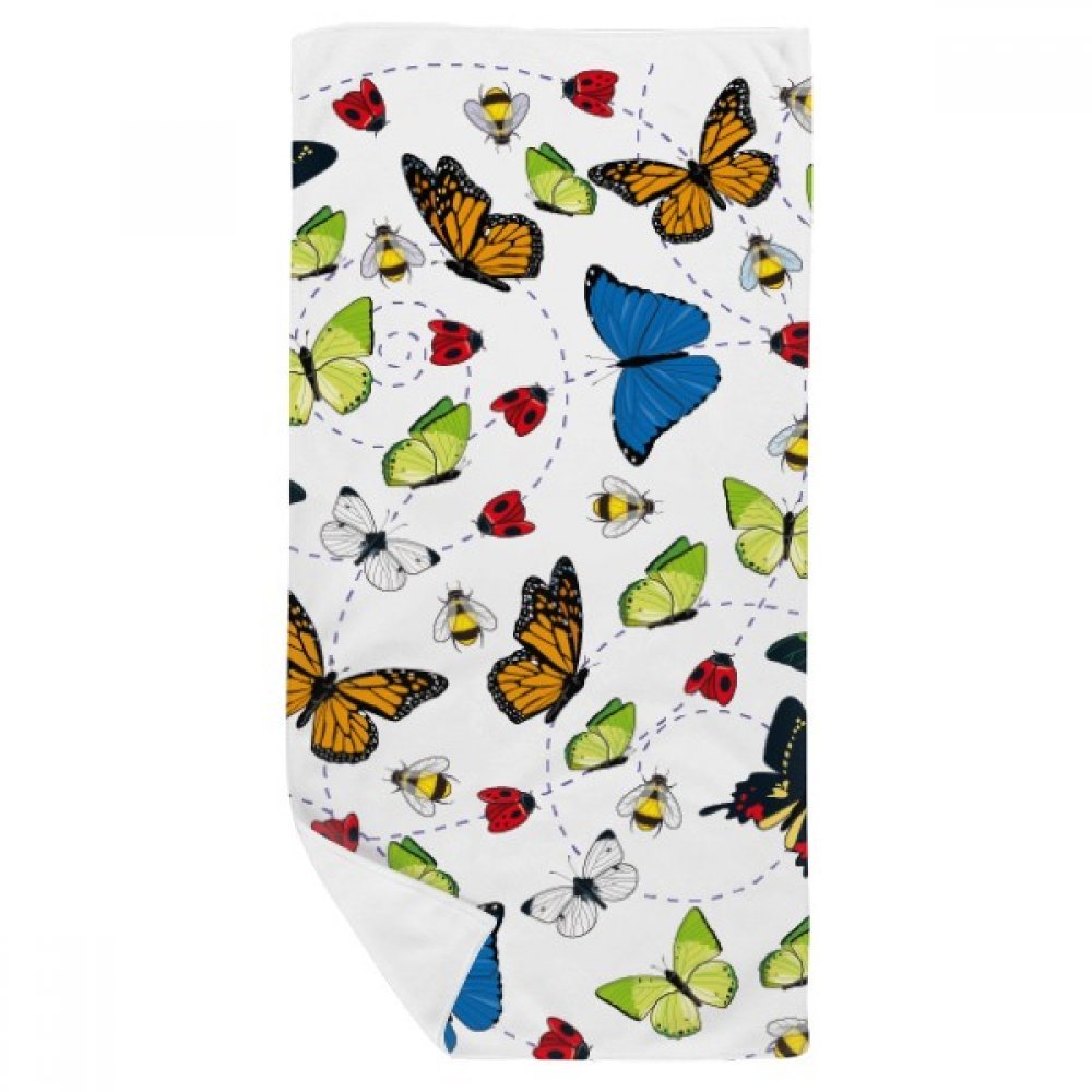 Serviette de bain de vol de papillon idéale pour le sport et le spa