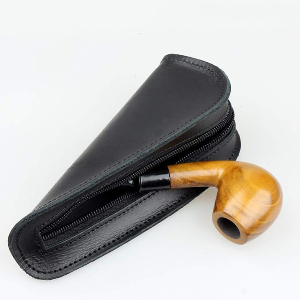 Borsa per tabacco, Sacchetto for Tabacco, Pacchetto Di Da Fumo for Pipa Singola In Vera Pelle - Borsa for Regali Uomo, Giorno Natale O Compleanno,A