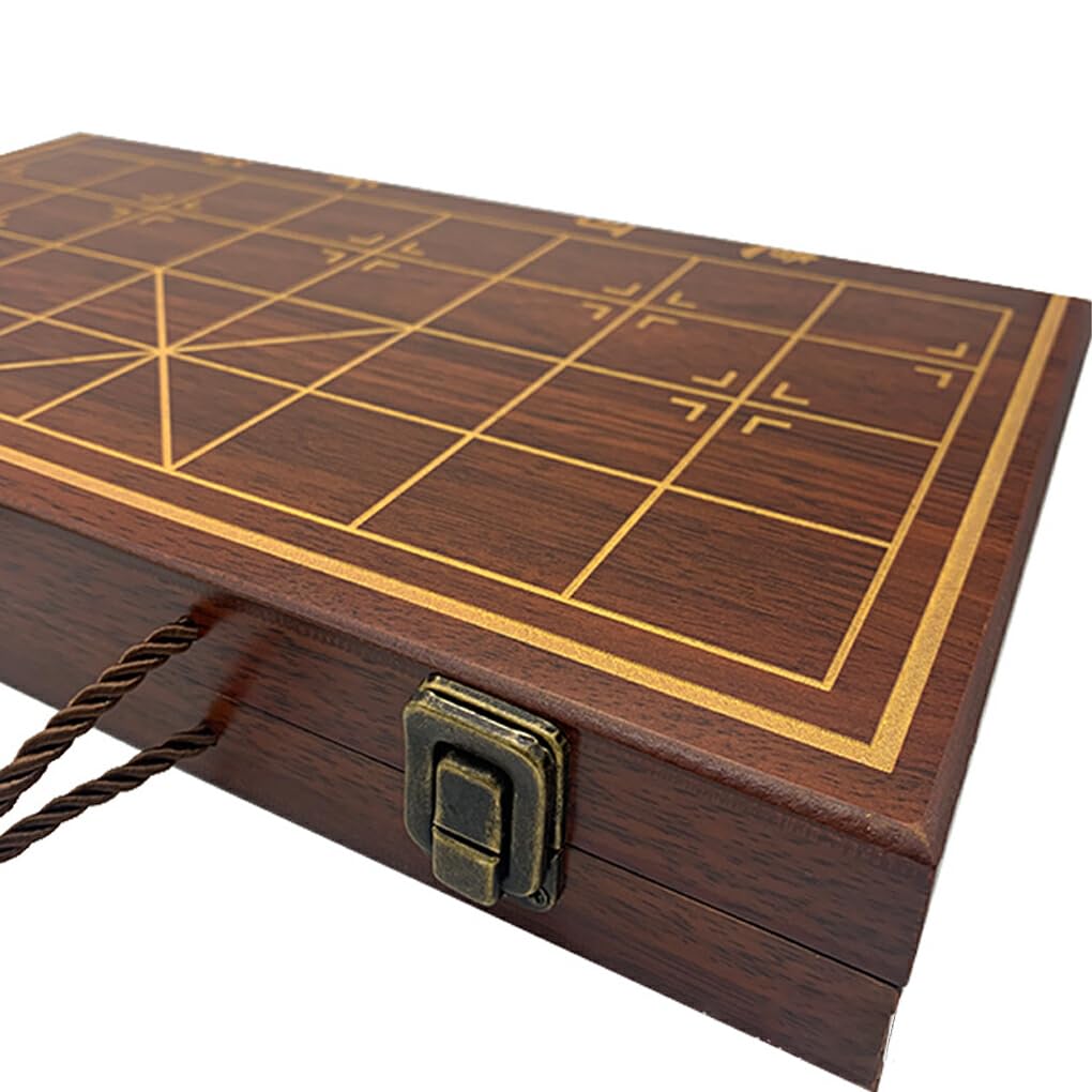 Scacchi Giochi da Tavolo Cinesi Tavolo Professionale Ricreazione familiare Intrattenimento Campeggio Pieghevole Portatile Tematico, Faggio, 60#