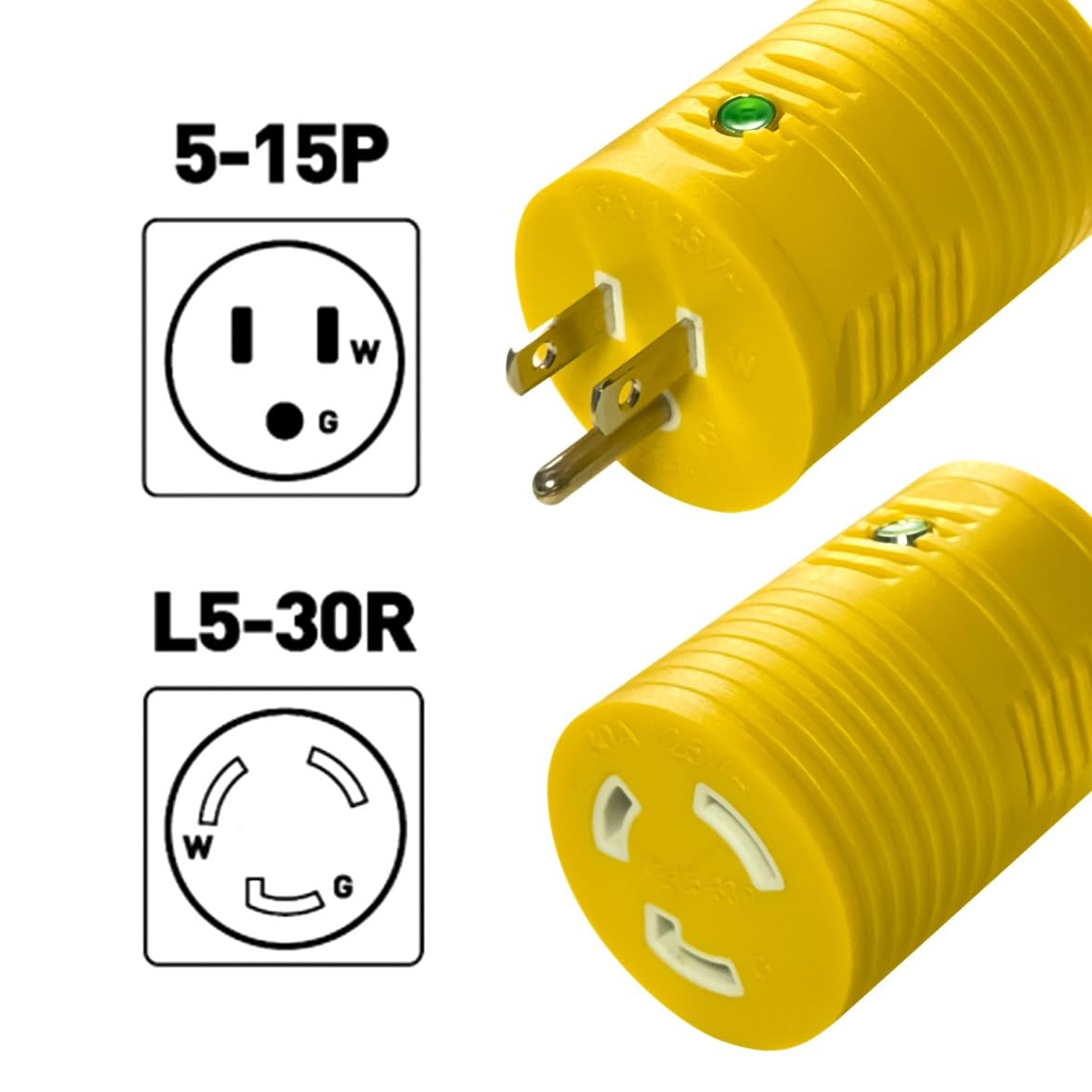 Amazon.co.jp: NAT 30A 船舶用ツイストロック電源→15A 家庭用
