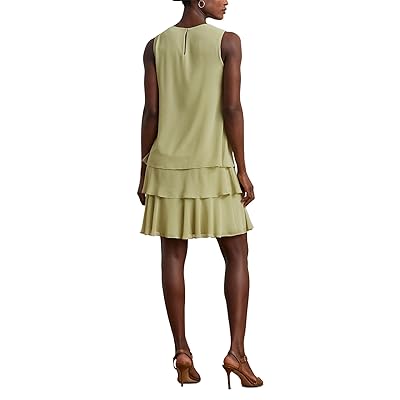 Lauren Ralph Lauren Crinkle Georgette Shift Dress Women