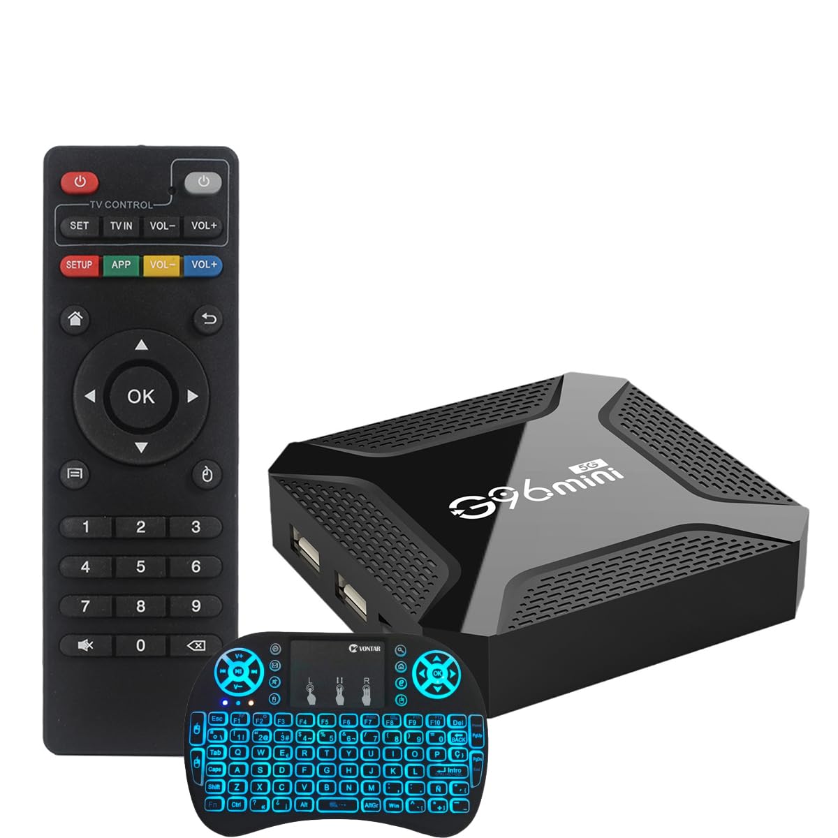 Android TV Box 13.0, Smart TV Box Android 4K con Telecomando Vocale, 4 GB di RAM, 64 GB di Rom, Doppio WiFi 2.4 E 5.8, WiFi 6, BT5.0, HDR10, Supporto Video,4gb+64gb