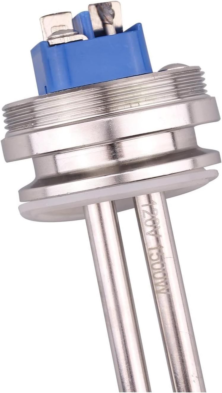yaoqijie Heater 1.5inch(50.5mm) Clamp Heating Element For Brewing Equipment 120V 1.5KW With Stainless Steel Cap(Heater)