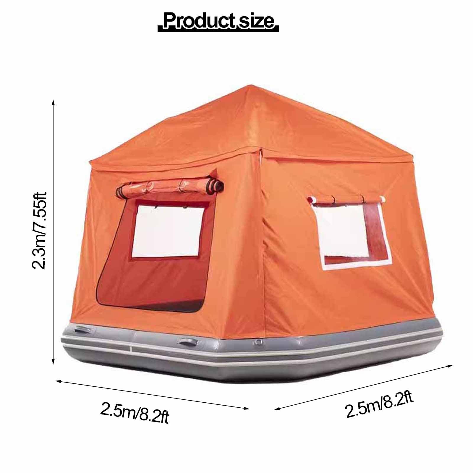 Tenda Galleggiante Gonfiabile, Copertura Parasole Gonfiabile per Piscina e Outdoor, Lettino Prendisole con Pompa e Kit di Riparazione – Ombreggiante Portatile a Gonfiaggio Rapido per Lago