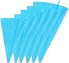 6Pcs Silicone Piping Bags Reusable Icing Piping Bags Cream Pastry Bag Cake Icing Bags DIY Icing Cream Bags for DIY Cake Decorating Tool Cookies Cupcakes Biscuits Dessert Sweets10