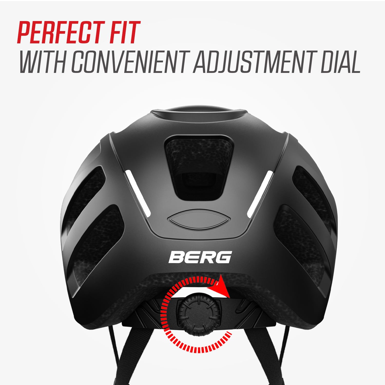 BERG Casco de Bici | regulable, sujeción cómoda