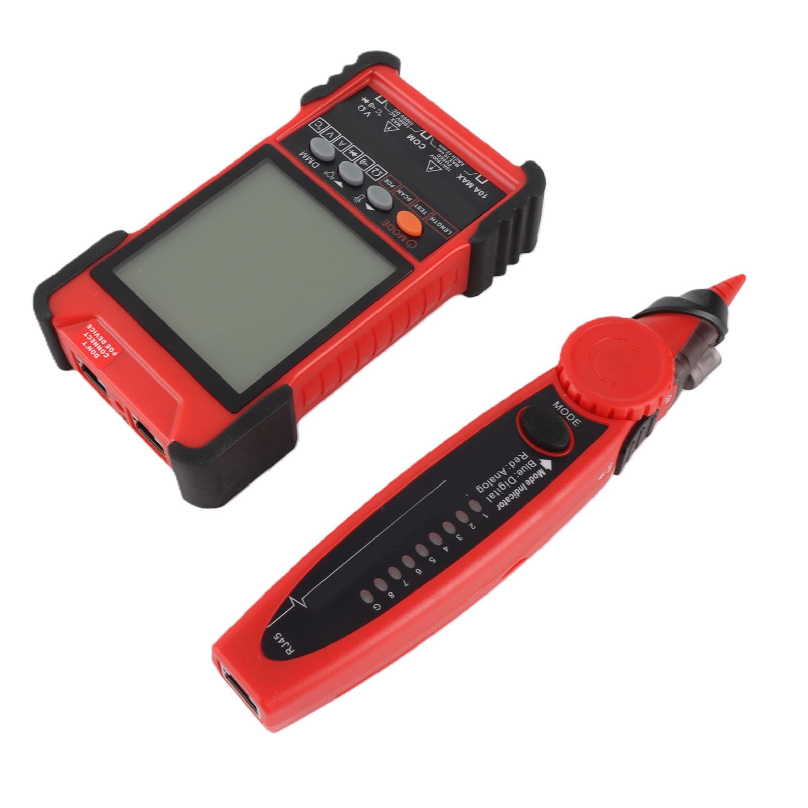 Netzwerkkabel-Tester-Set für Effiziente Signalprüfung, Multifunktionales Kabel-Tracker- und Leitungssuch-Set für Profis, Langlebige ABS-Konstruktion, 500 M Messung