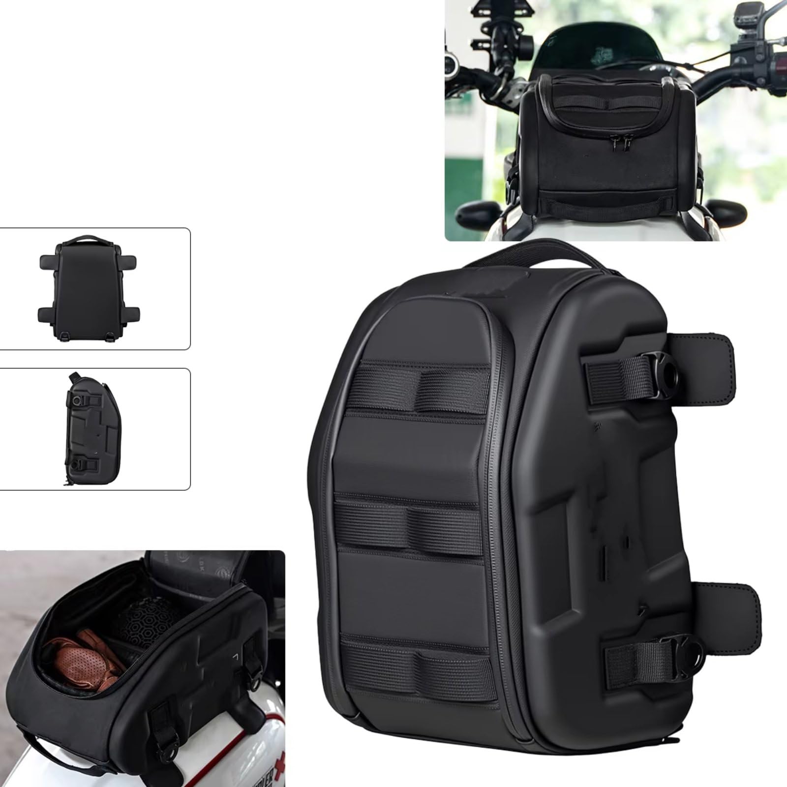 Compatibile Con Per R1200gs Per R1250gs Borsa Serbatoio Magnetica Moto Impermeabile Nero Carburante Per Grande Capacità Posteriore Lato Sedile Sacche Moto