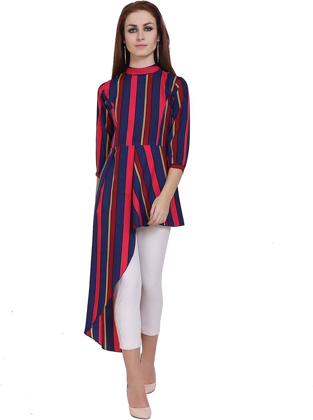 FORELEVY Women's Top (TC21417XL_Multicolored_X-Large)