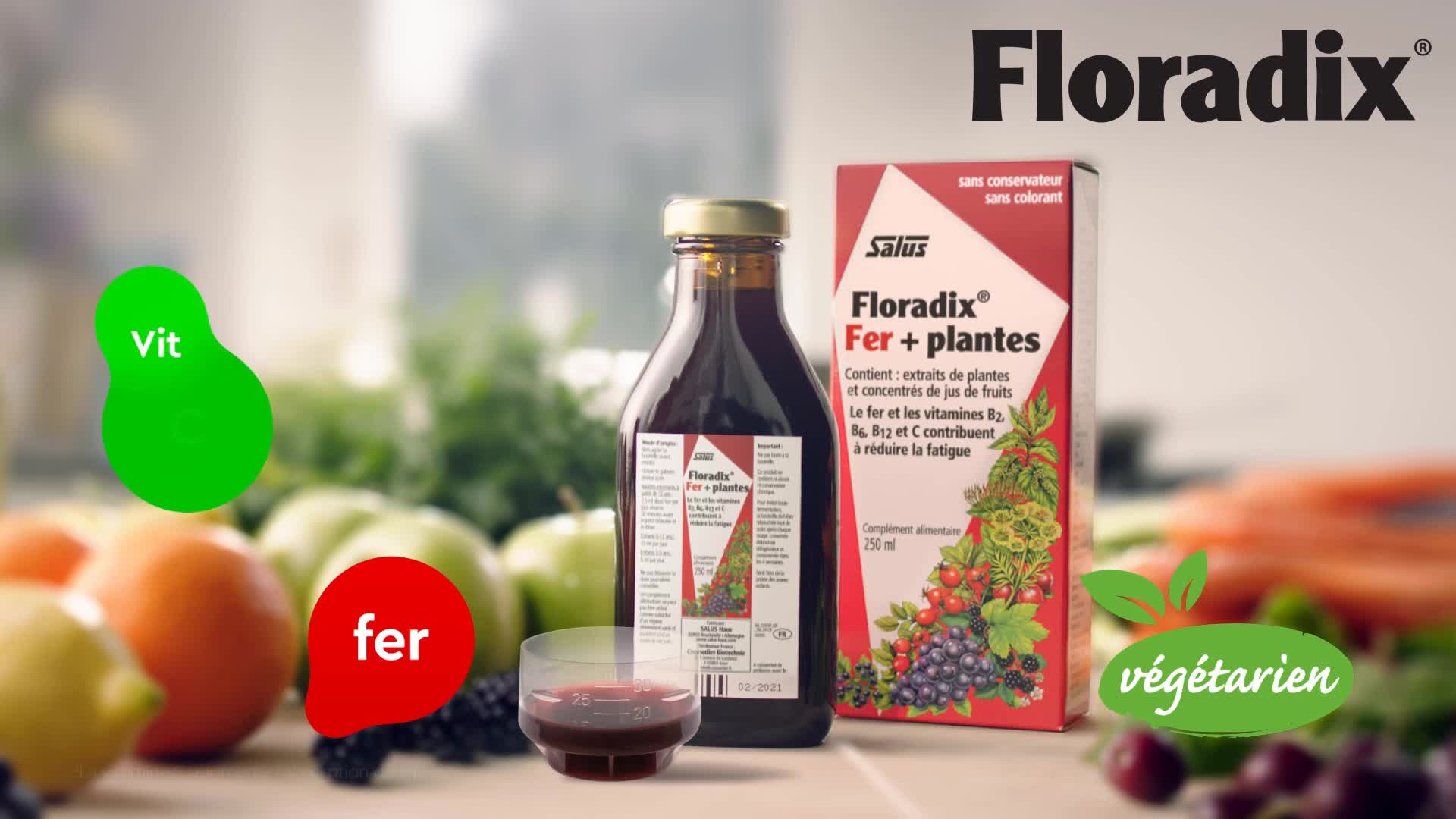 Salus Floradix Fer + Plantes - Formule Liquide Riche En Fer - Enrichi En  Vitamine C Pour Une Meilleure Absorption - 500 Ml : Amazon.fr: Hygiène Et  Santé