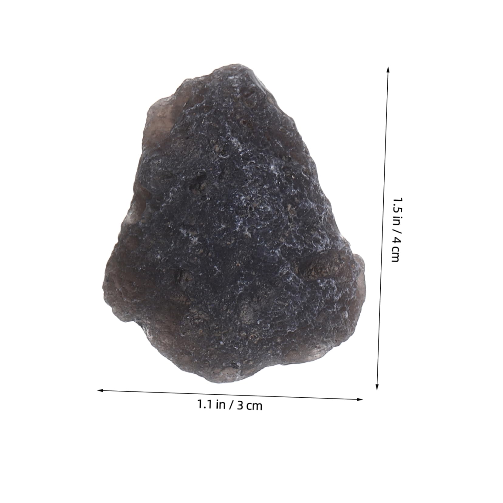 Cabilock Teaching Stone Specimen 2pcs Meteorite Stone Specimen Natural Meteorite Irregular Decor for Classroom